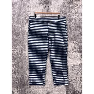 Margaret M Pants XXL Womens Slimming Blue Gingham Check Plaid
